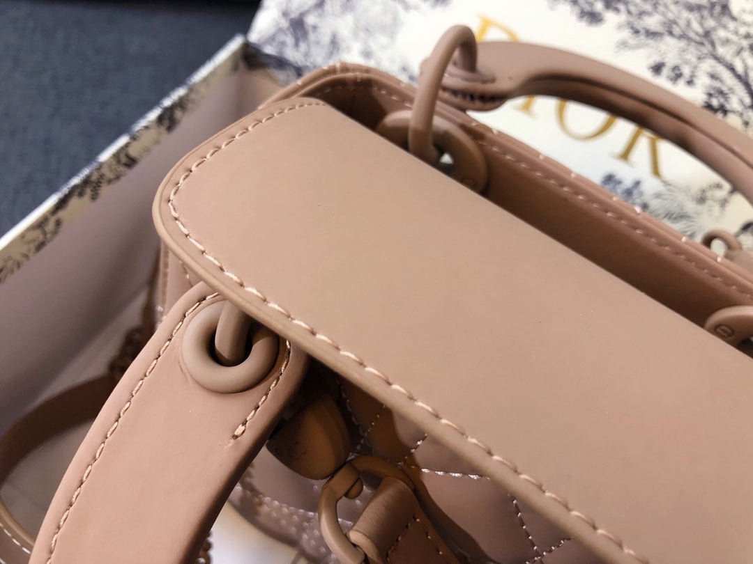 {Style No: ARGXQYC2} MINI LADY 17 BAG IN CAMEL BROWN CALFSKIN - Image 8