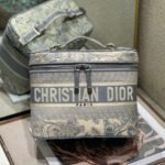 {Style No: VCFAILG1} SMALL 25 VANITY CASE IN PASTEL GRAY MONOGRAM OBLIQUE JACQUARD