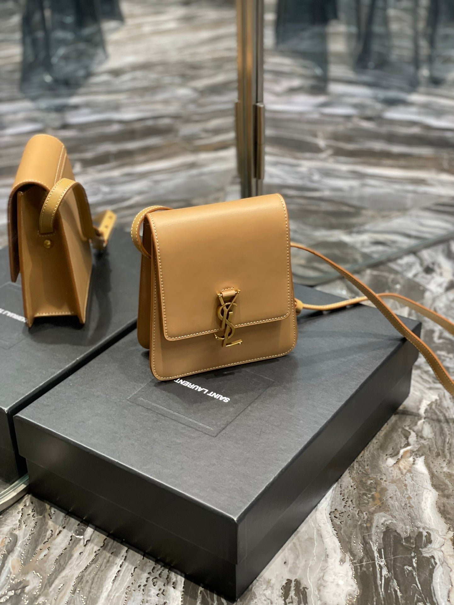 {Style No: A8KP3CNS} KAIA 18 HANDBAG IN YELLOW CREAM CALFSKIN - Image 2