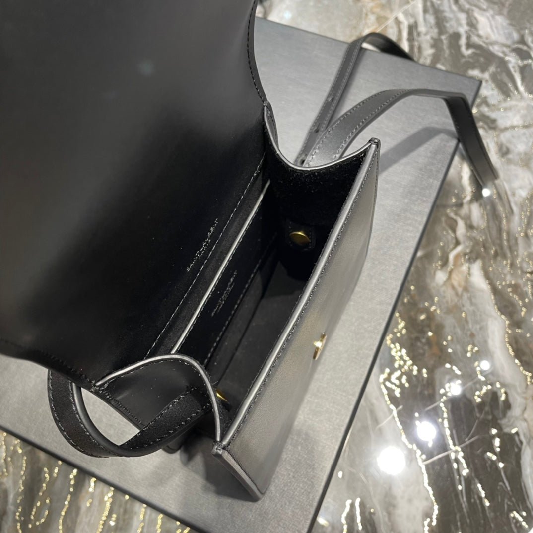 {Style No: T9FDPX6H} KAIA 18 HANDBAG IN BLACK CALFSKIN - Image 8