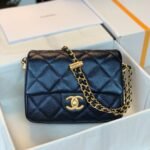 {Style No: AKQ8811O} CHANEL 25S CLASSIC FLAP 19 CM IN BLACK CAVIAR LEATHER WITH GOLD HARDWARE