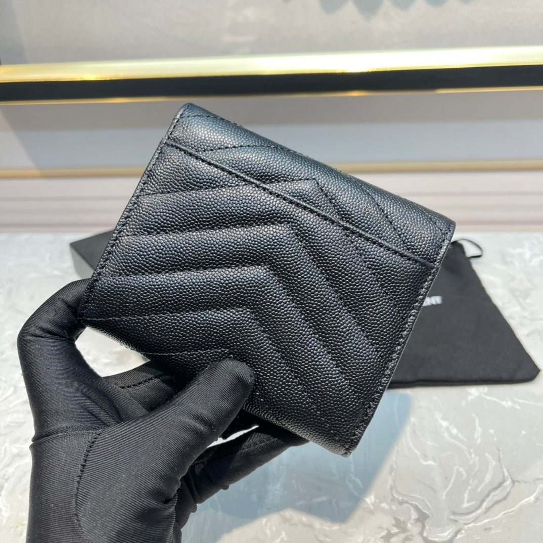 {Style No: QZYZC997} MONOGRAM 12 BLACK CALFSKIN CARD HOLDER - Image 4