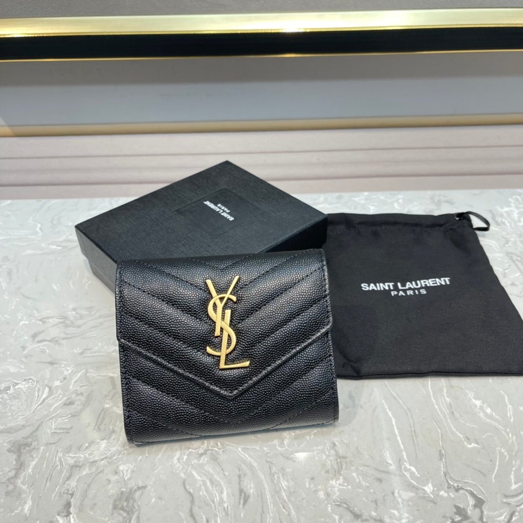 {Style No: QZYZC997} MONOGRAM 12 BLACK CALFSKIN CARD HOLDER