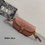 {Style No: D7FBJZR5} MINI BOBBY EAST-WEST 20 BAG IN ROSE PINK CALFSKIN