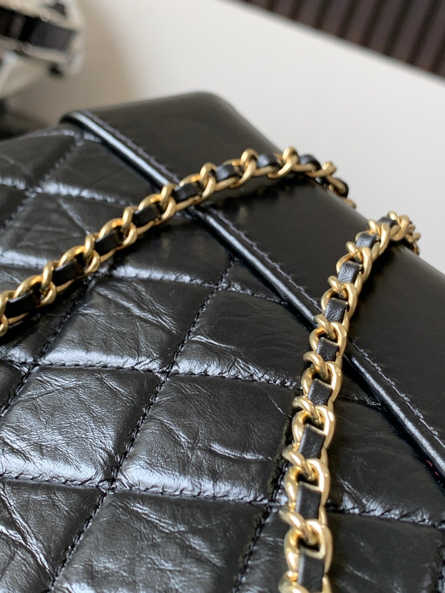 {Style No: MS5XUIFC} CHANEL 25S GRABRIELLE BACKPACK 24 CM IN BLACK LAMBSKIN - Image 6