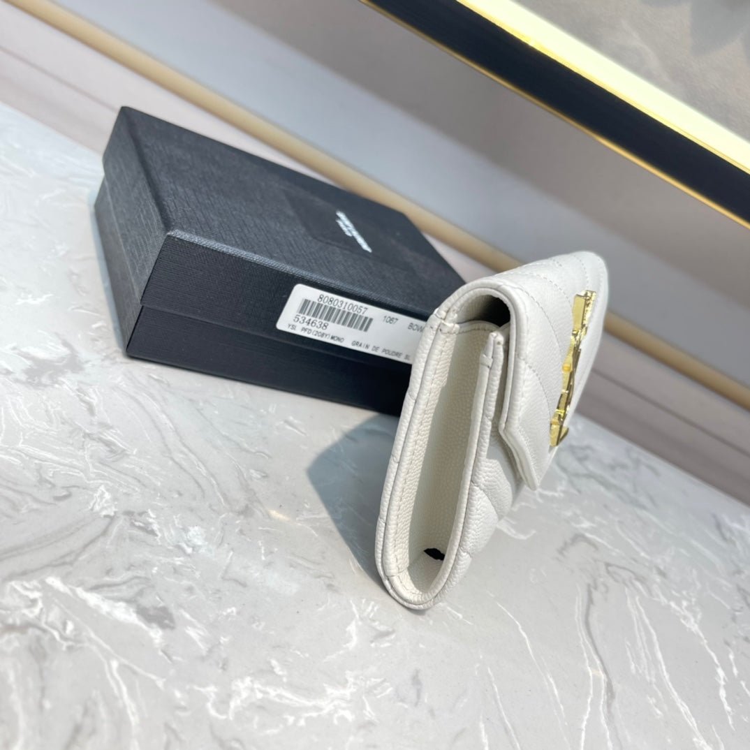 {Style No: HE8PVOTP} MONOGRAM 12 WHITE CALFSKIN CARD HOLDER - Image 8