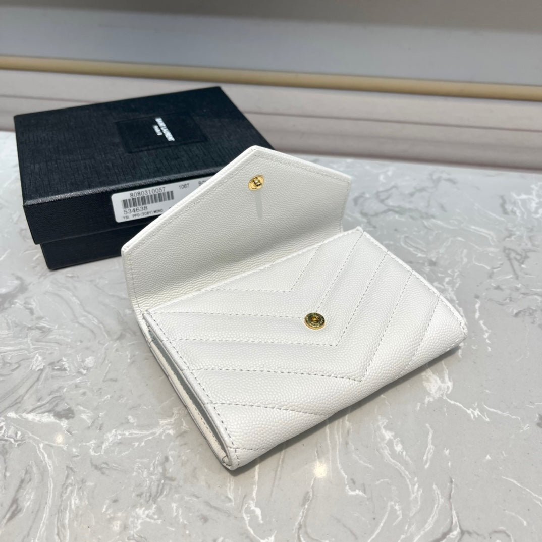 {Style No: HE8PVOTP} MONOGRAM 12 WHITE CALFSKIN CARD HOLDER - Image 6