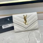 {Style No: HE8PVOTP} MONOGRAM 12 WHITE CALFSKIN CARD HOLDER
