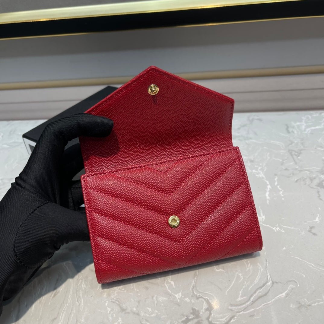 {Style No: 8OYLDT72} MONOGRAM 12 CHERRY RED CALFSKIN CARD HOLDER - Image 5