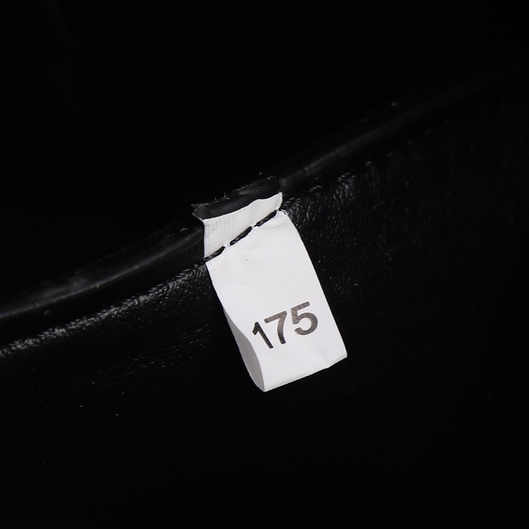 {Style No: 8CI3N5XP} PRA 18 DYNAMIQUE LOGO TOTE BAG IN BLACK CALFSKIN - Image 7