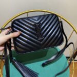 {Style No: 845LRAV8} LOU 23 CAMERA BAG IN BLACK QUILTED LEATHER
