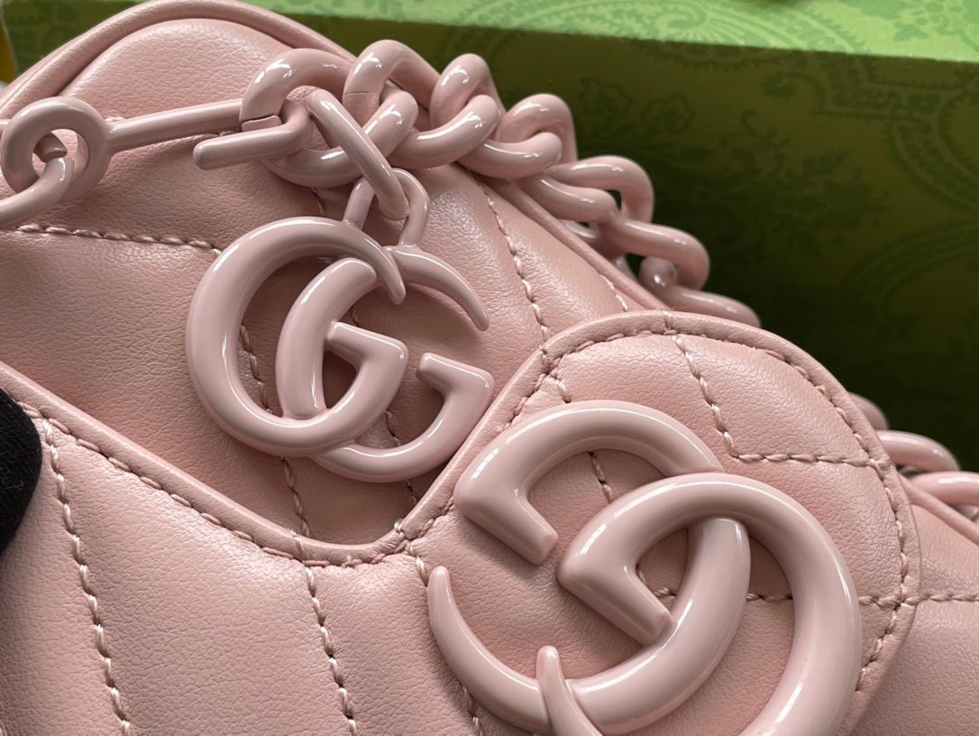{Style No: 8B1L2R13} MARMONT MINI HANDBAG 16 IN LIGHT PINK CALFSKIN - Image 5