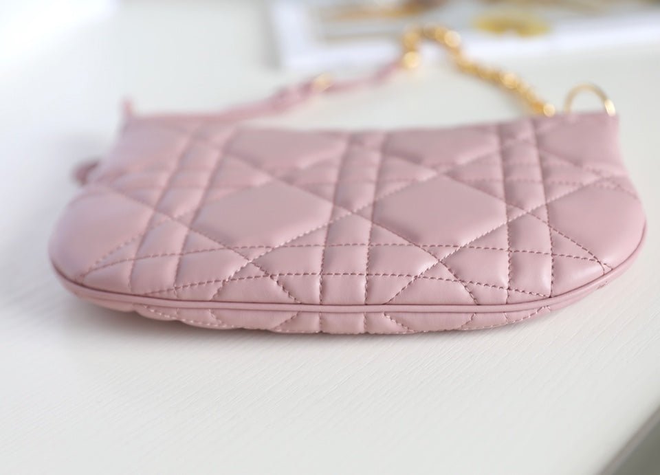 {Style No: U2W7YZFU} MINI CARO BAG 25 IN LIGHT PINK LAMBSKIN - Image 4