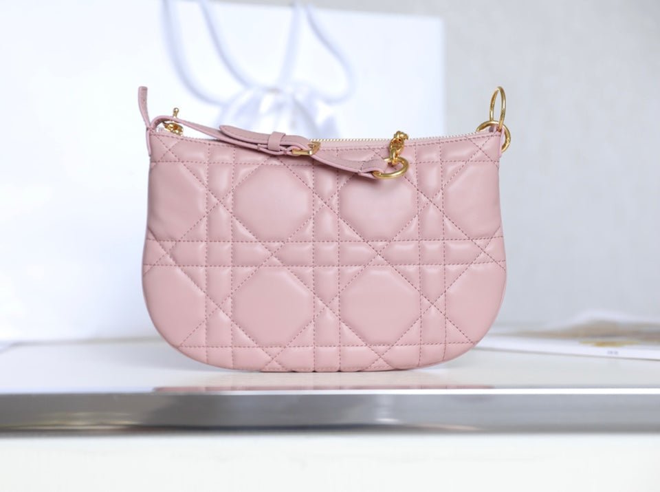 {Style No: U2W7YZFU} MINI CARO BAG 25 IN LIGHT PINK LAMBSKIN - Image 3