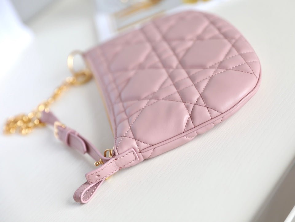 {Style No: U2W7YZFU} MINI CARO BAG 25 IN LIGHT PINK LAMBSKIN - Image 5