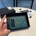 {Style No: MD5EK9F3} CC ZIPPED COIN PURSE 11 OCEAN GRAINED CALFSKIN