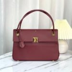 {Style No: WJZTJNQR} PARISIENNE 30 HANDBAG IN MULBERRY PURPLE SMOOTH CALFSKIN