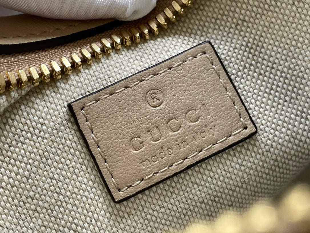 {Style No: YYEAR4P1} GG ATTACHE 23 SMALL SHOULDER BAG BEIGE CALFSKIN - Image 9