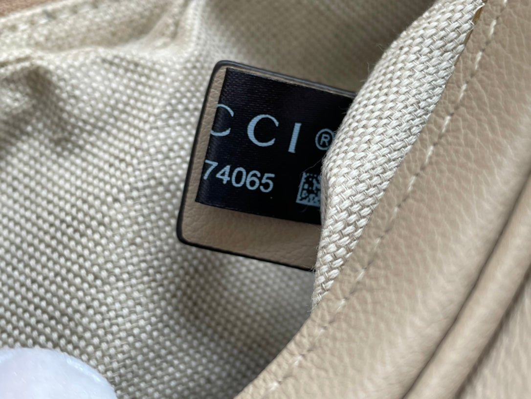{Style No: YYEAR4P1} GG ATTACHE 23 SMALL SHOULDER BAG BEIGE CALFSKIN - Image 5