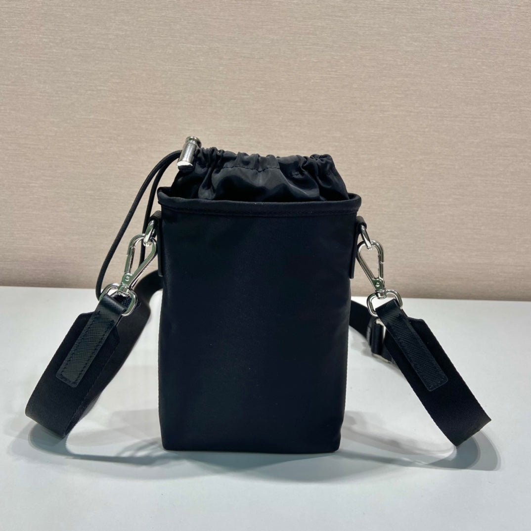 {Style No: LAUW6Q14} PHONE BAG 18 IN BLACK RE-NYLON - Image 3