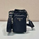 {Style No: LAUW6Q14} PHONE BAG 18 IN BLACK RE-NYLON