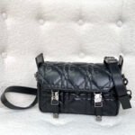 {Style No: IFN2NEA2} SMALL DIORCAMP BAG 23 IN BLACK CALFSKIN