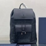 {Style No: S394JDAG} MEDIUM BACKPACK 38 IN BLACK OBLIQUE MIRAGE CALFSKIN