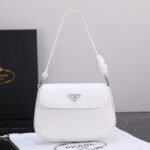 {Style No: 1XSJLEDK} PRA 23 BAG IN BLACK CALFSKIN SILVER HARDWARE