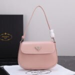 {Style No: 1OWKIK1A} PRA 23 BAG IN LIGHT PINK CALFSKIN SILVER HARDWARE