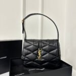 {Style No: P3YK4362} LE 5 À 7 HANDBAG 24 IN BLACK LAMBSKIN