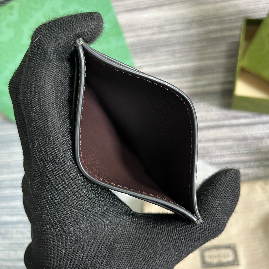 {Style No: KDLUDQP4} MARMONT CARD HOLDER 11 IN ARMY GREEN LAMBSKIN - Image 8
