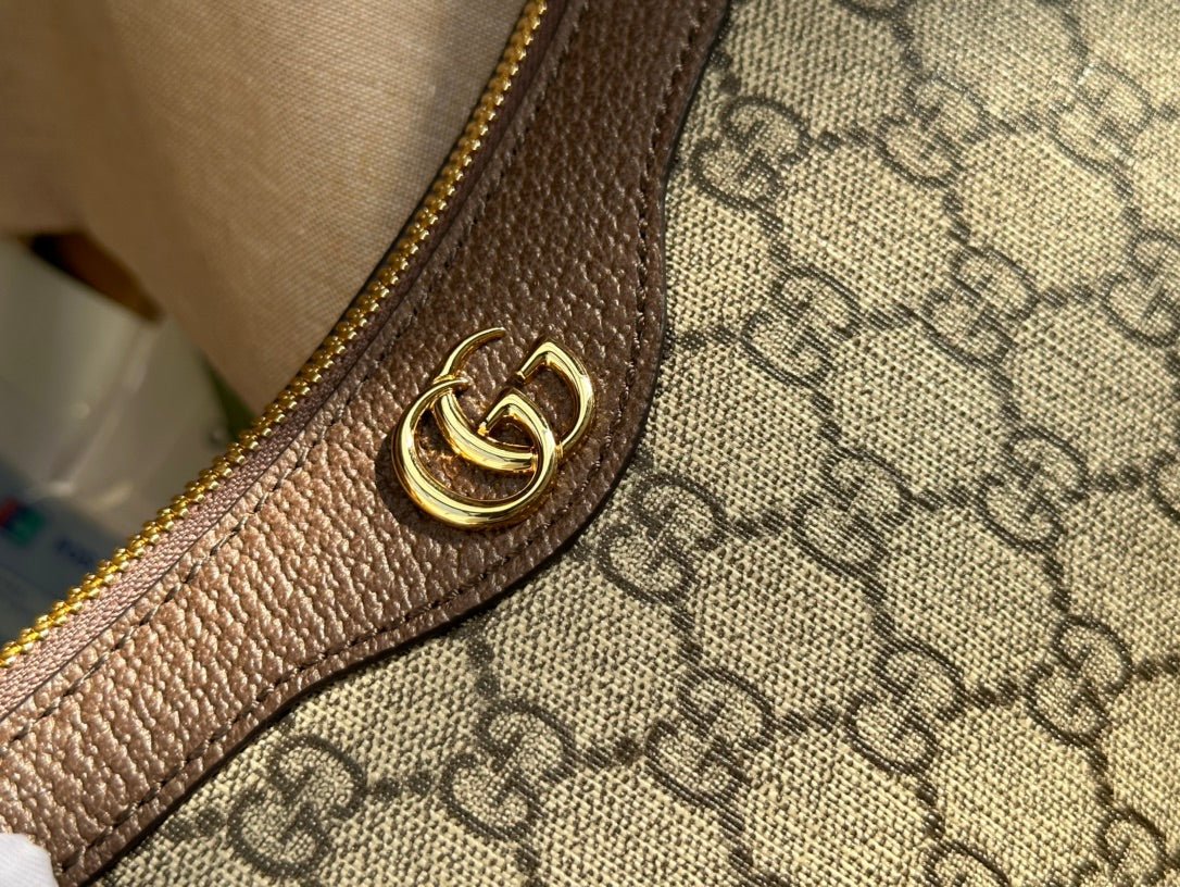 {Style No: DLYA5LAY} OPHIDIA GG SMALL 25 HANDBAG BEIGE AND EBONY SUPREME CANVAS - Image 5