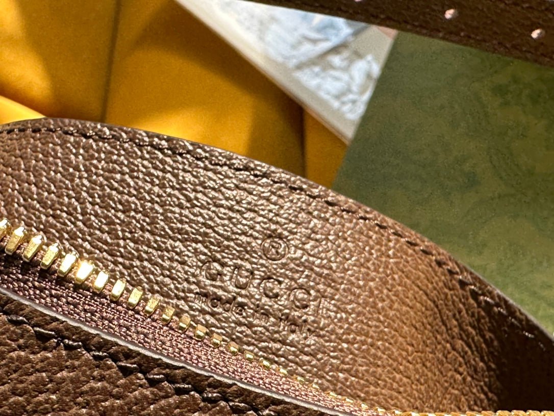 {Style No: DLYA5LAY} OPHIDIA GG SMALL 25 HANDBAG BEIGE AND EBONY SUPREME CANVAS - Image 4