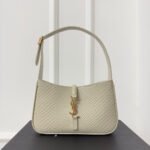 {Style No: I1WAEGSM} LE 5 À 7 HANDBAG 24 IN SNAKE PATTERN WHITE CALFSKIN