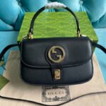 {Style No: 6XYS7QMF} BLONDIE 23 TOP-HANDLE BAG BLACK CALFSKIN