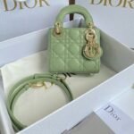{Style No: L1O3YC9A} MICRO LADY 12 BAG IN LIGHT GREEN LAMBSKIN