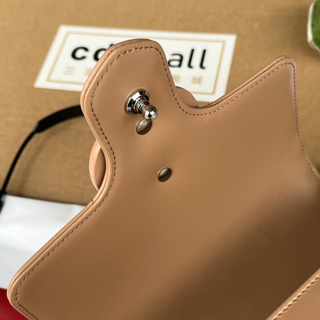 {Style No: I3HM59QP} MARMONT QUILTED SHOULDER BAG 18 IN CIDER BROWN CALFSKIN - Image 2