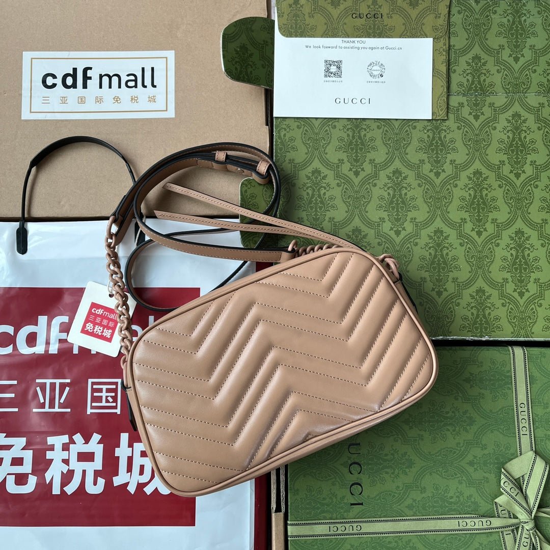 {Style No: LIUFD5TX} MARMONT SHOULDER BAG 24 IN BEIGE CALFSKIN - Image 3