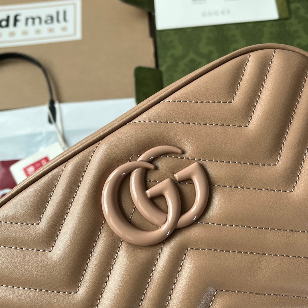 {Style No: LIUFD5TX} MARMONT SHOULDER BAG 24 IN BEIGE CALFSKIN - Image 8