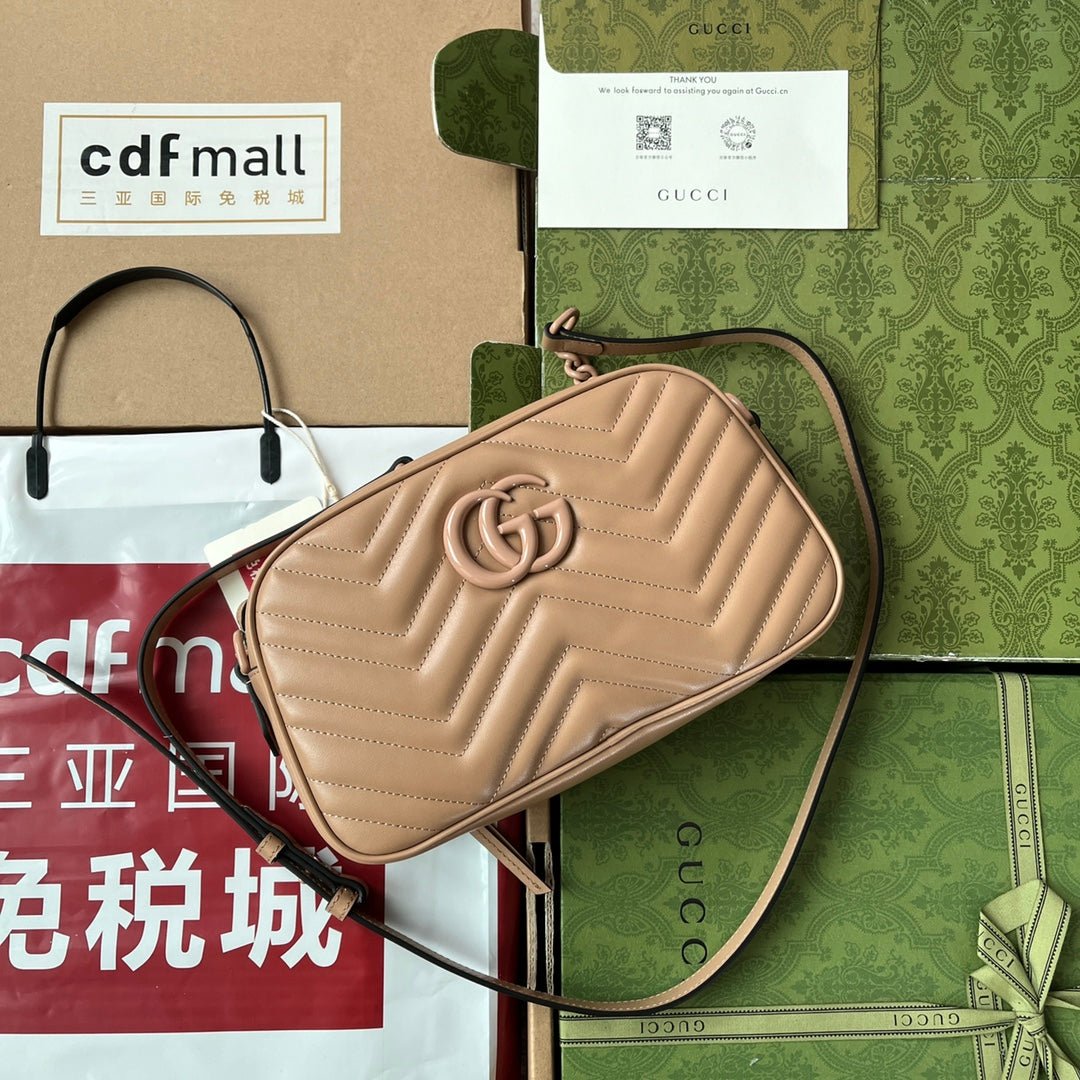 {Style No: LIUFD5TX} MARMONT SHOULDER BAG 24 IN BEIGE CALFSKIN - Image 9