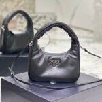 {Style No: N8LLSFYL} HOBO BAG 21 IN BLACK SOFT LAMBSKIN