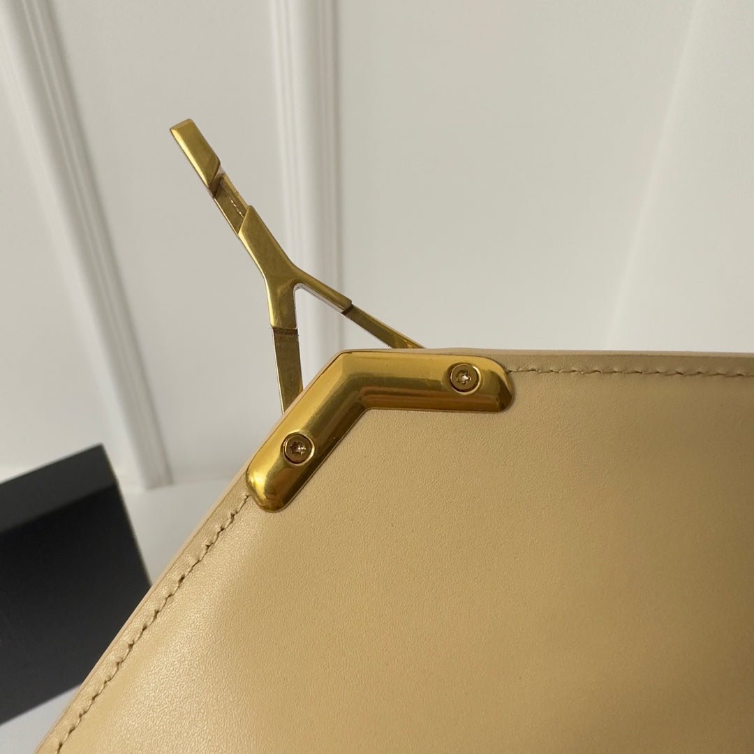 {Style No: RBB2P8OU} CASSANDRA 20 BEICREAM COTTON LINEN AND CALFSKIN - Image 6