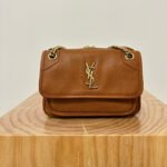 {Style No: XZPZCVOA} NIKI MEDIUM 26 LAMBSKIN CINNAMON BROWN