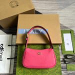 {Style No: QQFS5HVF} APHRODITE MINI 21 SHOULDER BAG IN BRIGHT PINK CALFSKIN