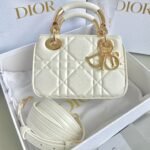 {Style No: 4R5993MP} MINI LADY 19 IN WHITE LAMBSKIN