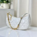 {Style No: 74GSQHCQ} CD LOUNGE 26 BAG IN WHITE LAMBSKIN