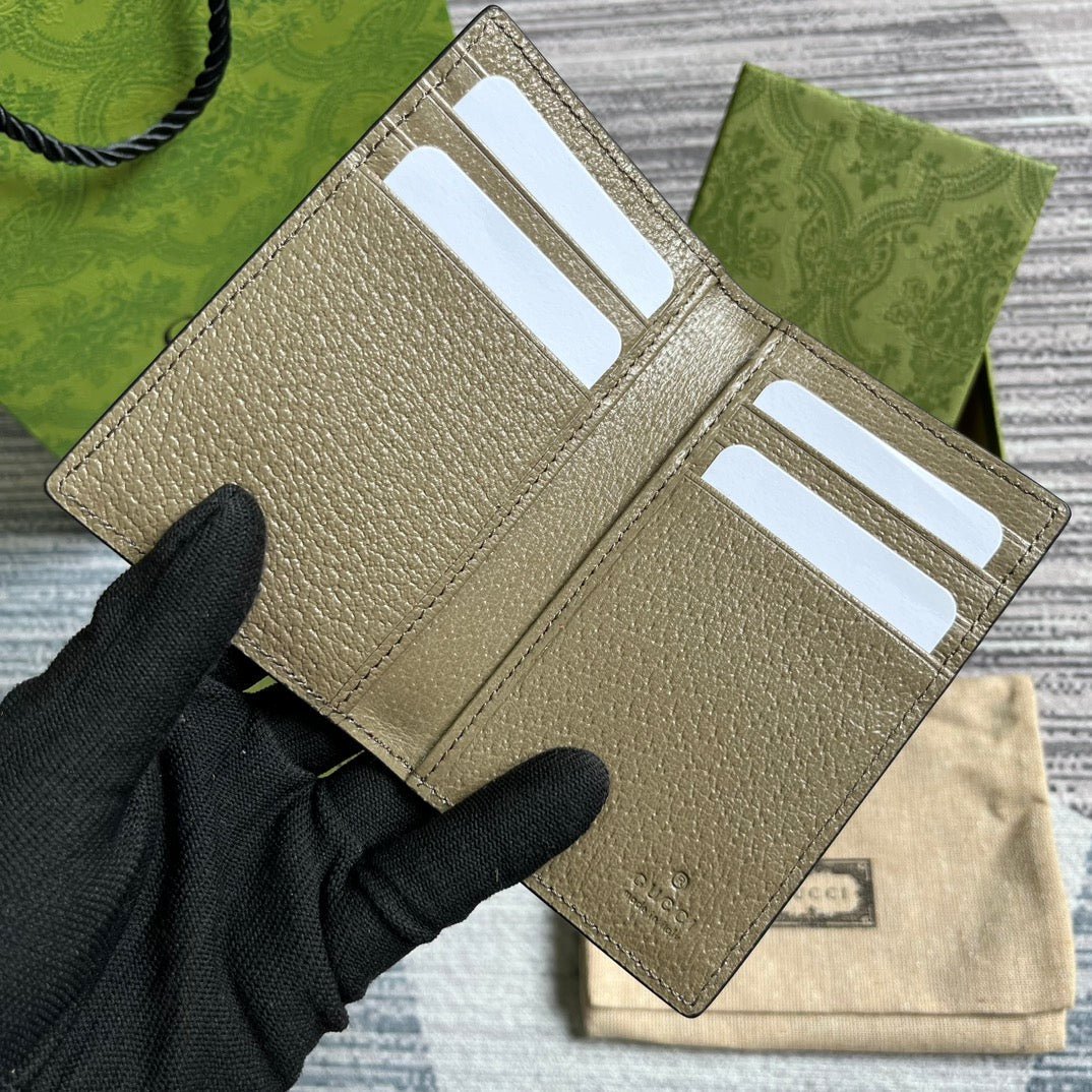 {Style No: N1QMJ3BJ} GG MARMONT 12 LONG WALLET IN MOCHA BROWN CALFSKIN - Image 3