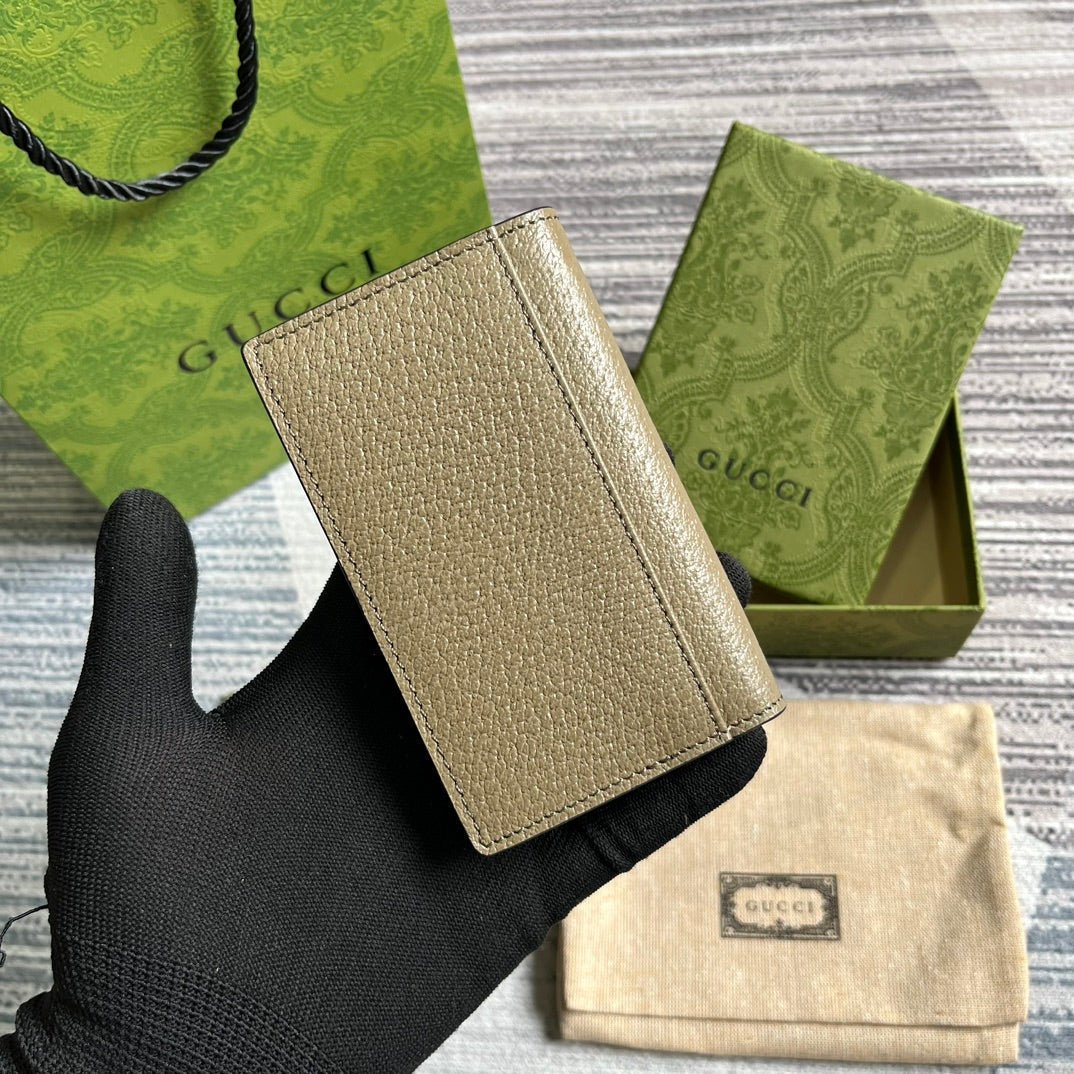 {Style No: N1QMJ3BJ} GG MARMONT 12 LONG WALLET IN MOCHA BROWN CALFSKIN - Image 2