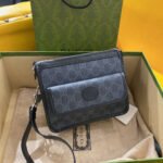 {Style No: IXRK3MEH} GG SMALL 21 CROSSBODY BAG WITH TAG IN BLACK CANVAS