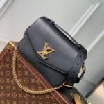{Style No: DKEI79NY} OXFORD 22 IN BLACK LAMBSKIN GOLD HARDWARE
